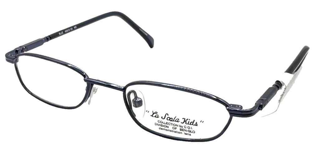 LA SCALA KIDS 998 BLUE METAL EYEGLASSES FRAMES 40-16-120 AUTHENTIC